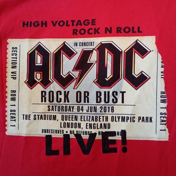 AC/DC Graphic Print T-Shirt Men's Size Large - Picture 3 of 4